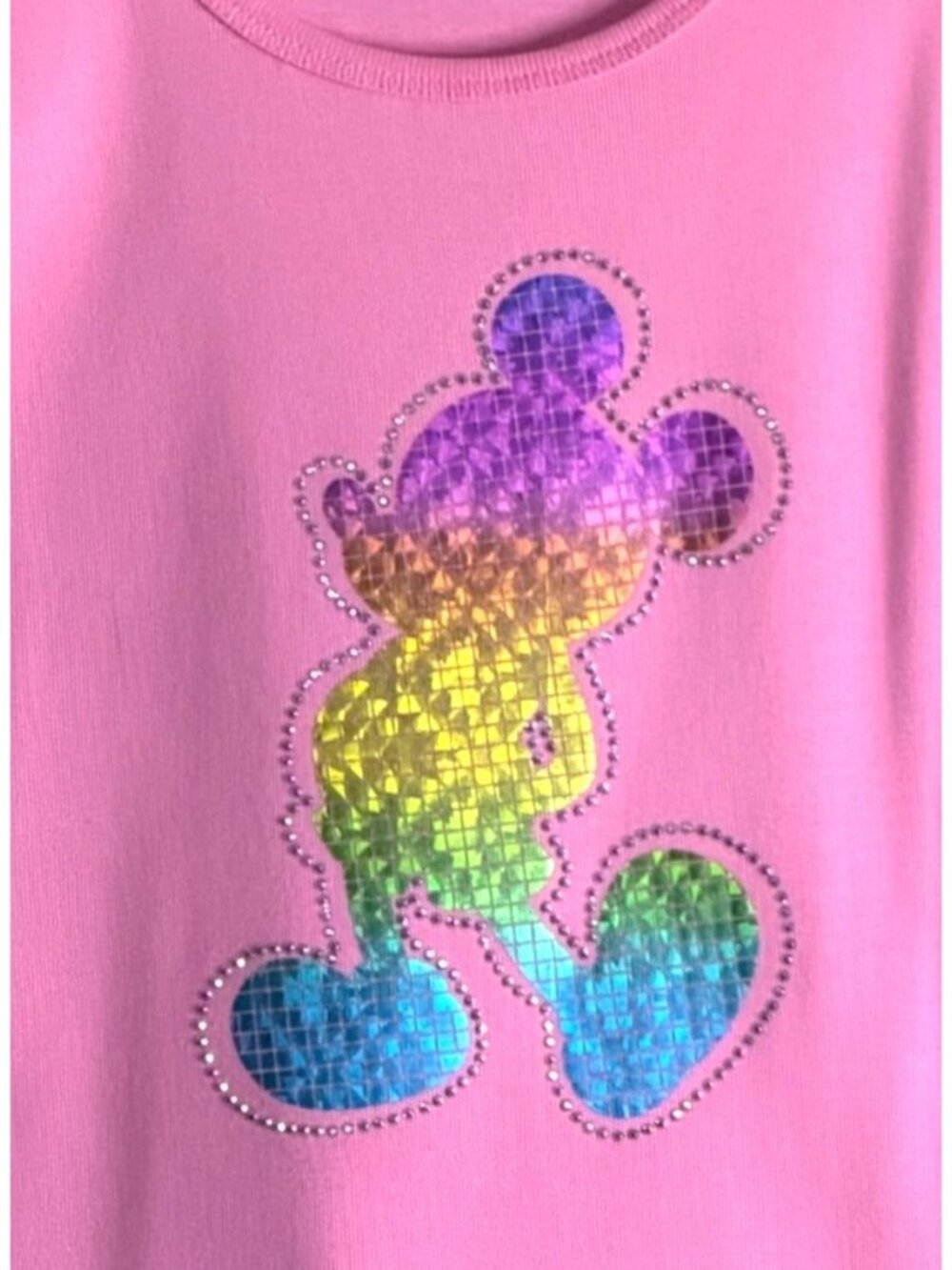 Walt Disney World Womens Mickey Mouse Tank Top Pink Size Medium NWOT - Picture 3 of 5